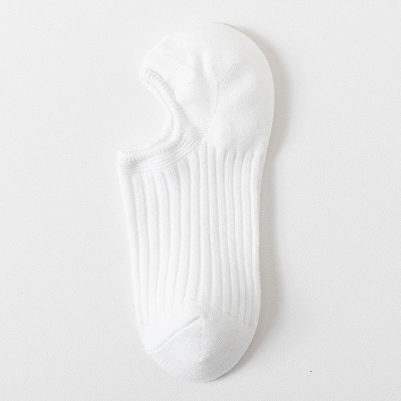 

Female Summer Thin Style Solid Color Shallow Mouth Does Not Fall Off with Invisible Socks 1 pair чистий білий колір