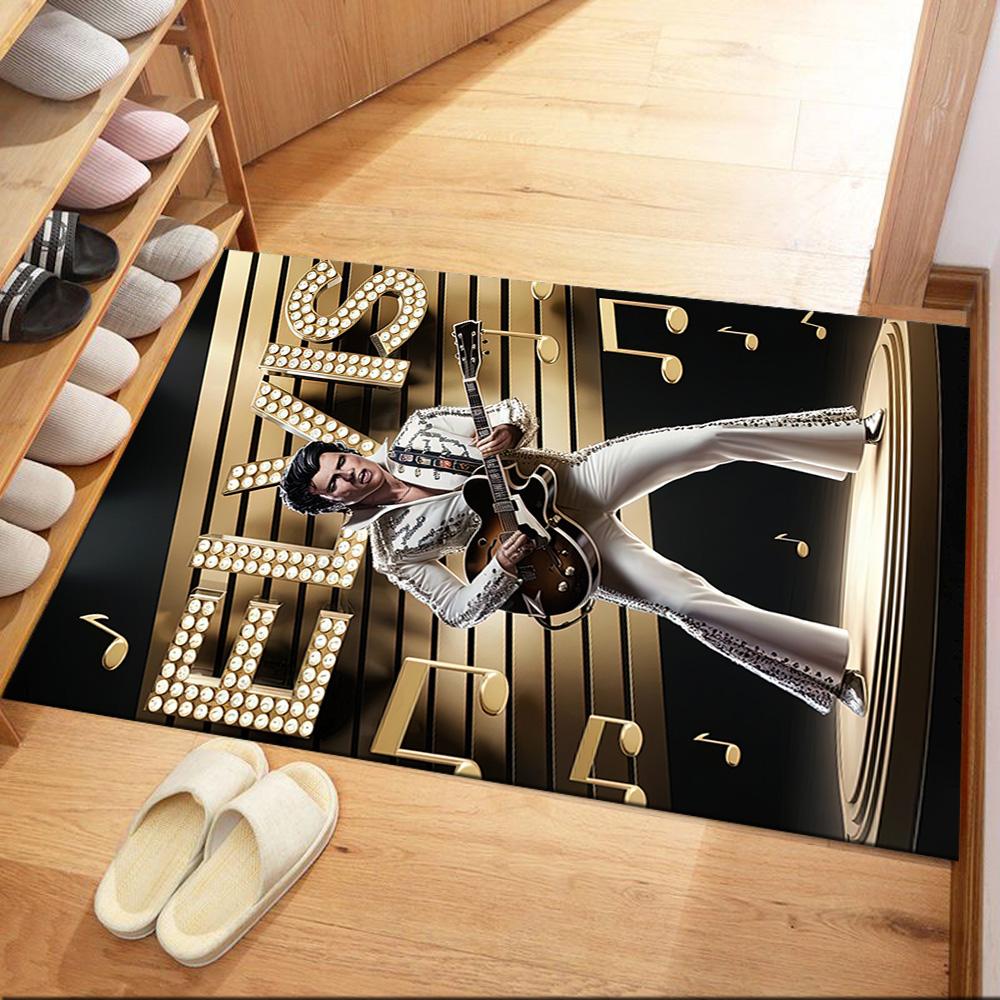 Elvis Floor Mat Design For Study Room Foyer Game Room Playrooms Antislip Rug Office Home Decor Best For Christmas