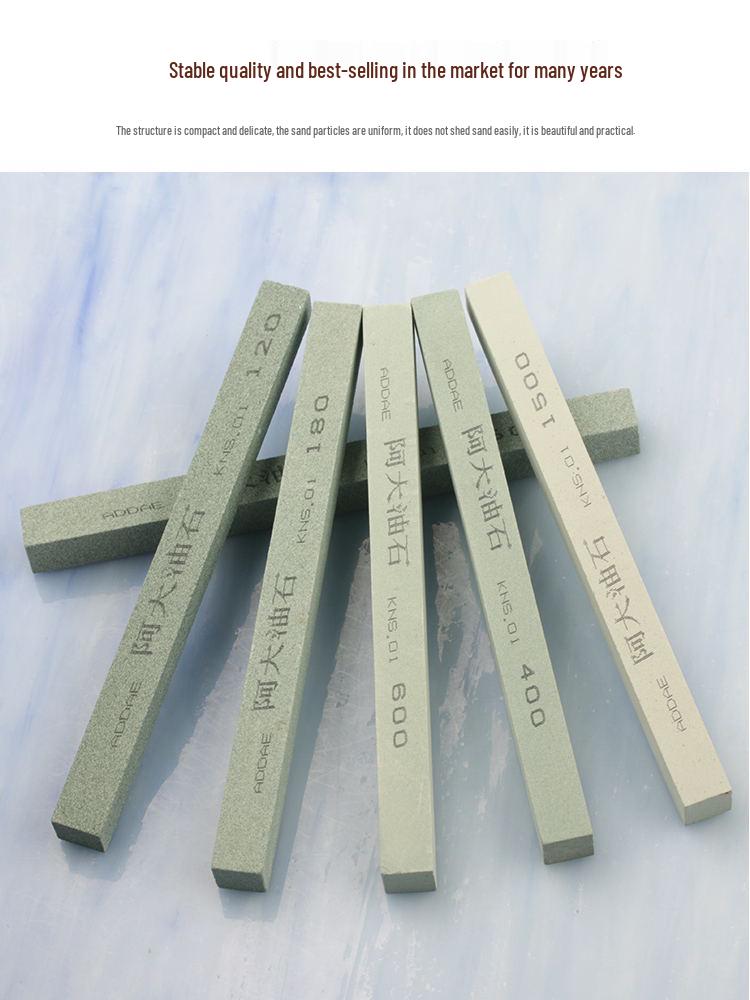 Oilstone Whetstone 12x12x150mm for Metal or Jade Polishing – Green Grit 400/600