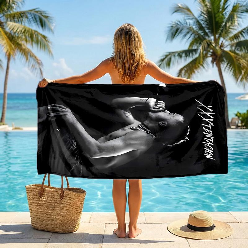 Xxxtentacion Fashion Beach Towel: Ideal for Summer Adventures Soft, absorbent and quick drying suitable for swimming and bathing