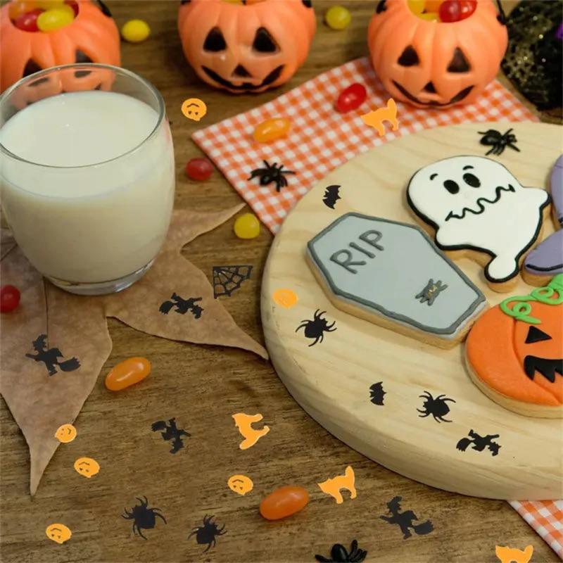 Spooky Day Decorations Table Decorations Paper Confetti Glitter Decorations Decorations Halloween Confetti Ghosts Pumpkin Spider