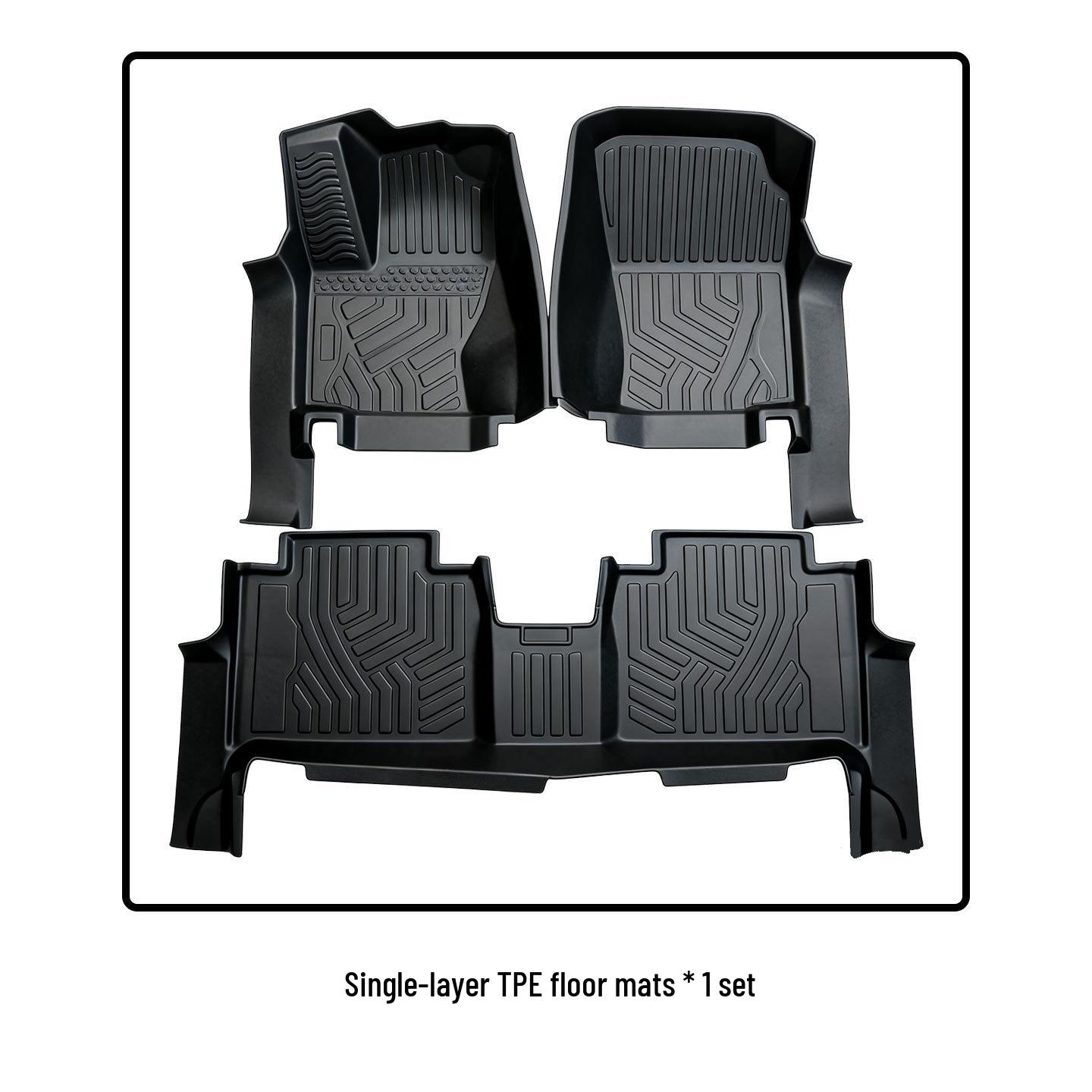 

Tank 500-Z Car TPE Floor Mats and Door Sill Protection - Odorless, Eco-friendly Interior Modification Carpet