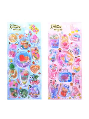 KRGNPLE Water Puffy 3D Exquisite Planner Cute Gift 21 Store-Quality Stickers, Stickers, 2-Pack, Patterns, Decoration, DIY, Creative, Fashion, Unique,