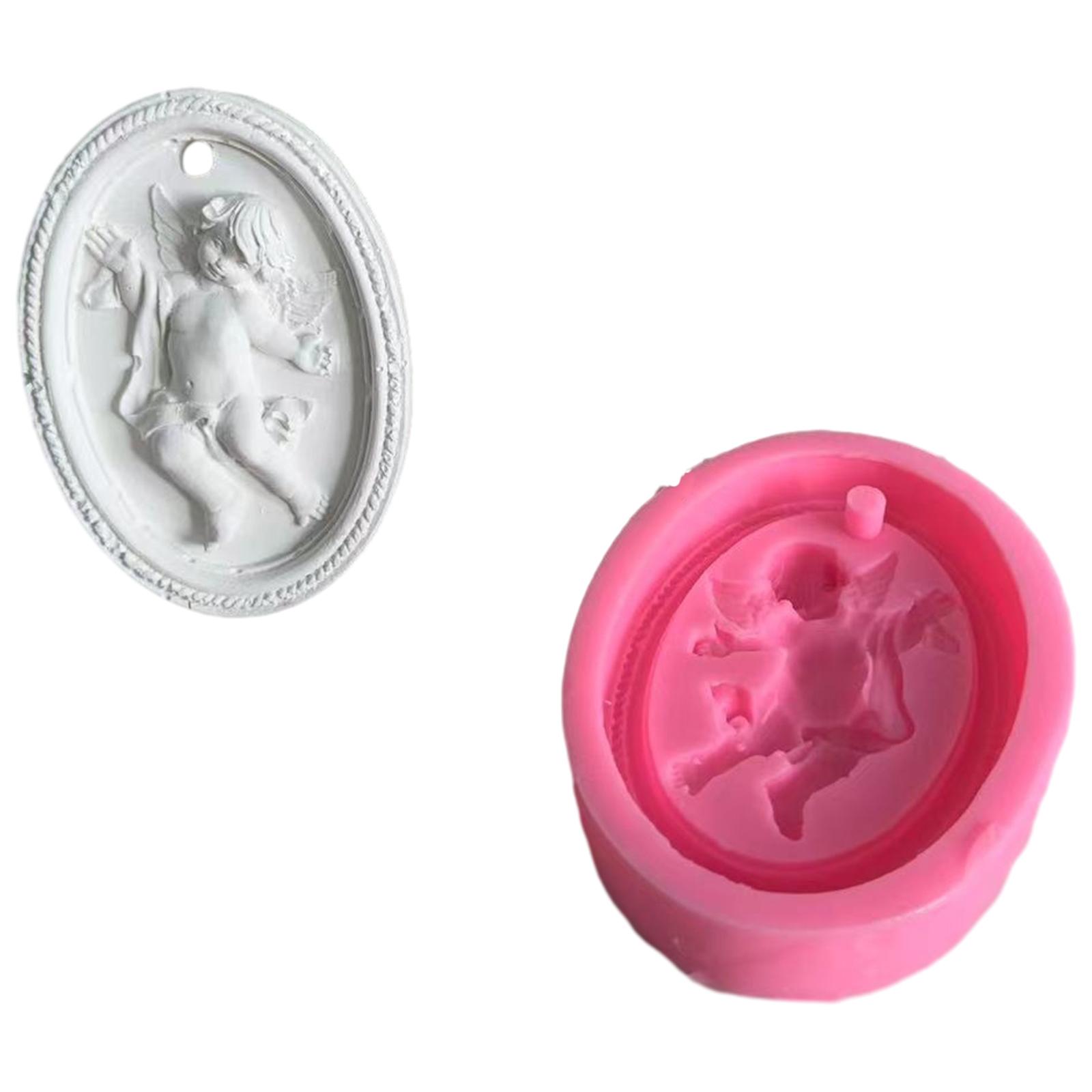 

Формы для украшений в виде ангелов Простые в использовании силиконовые формы для литья Формы для подвесок в виде ангелов Восковая силиконовая форма для мыла Автомобильные подвески A