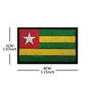 Toppa Toppa Bracciale Bandiera Nazioni Africane a Velcro (Sudafrica, Egitto, Kenya, Congo, Nigeria, Angola)