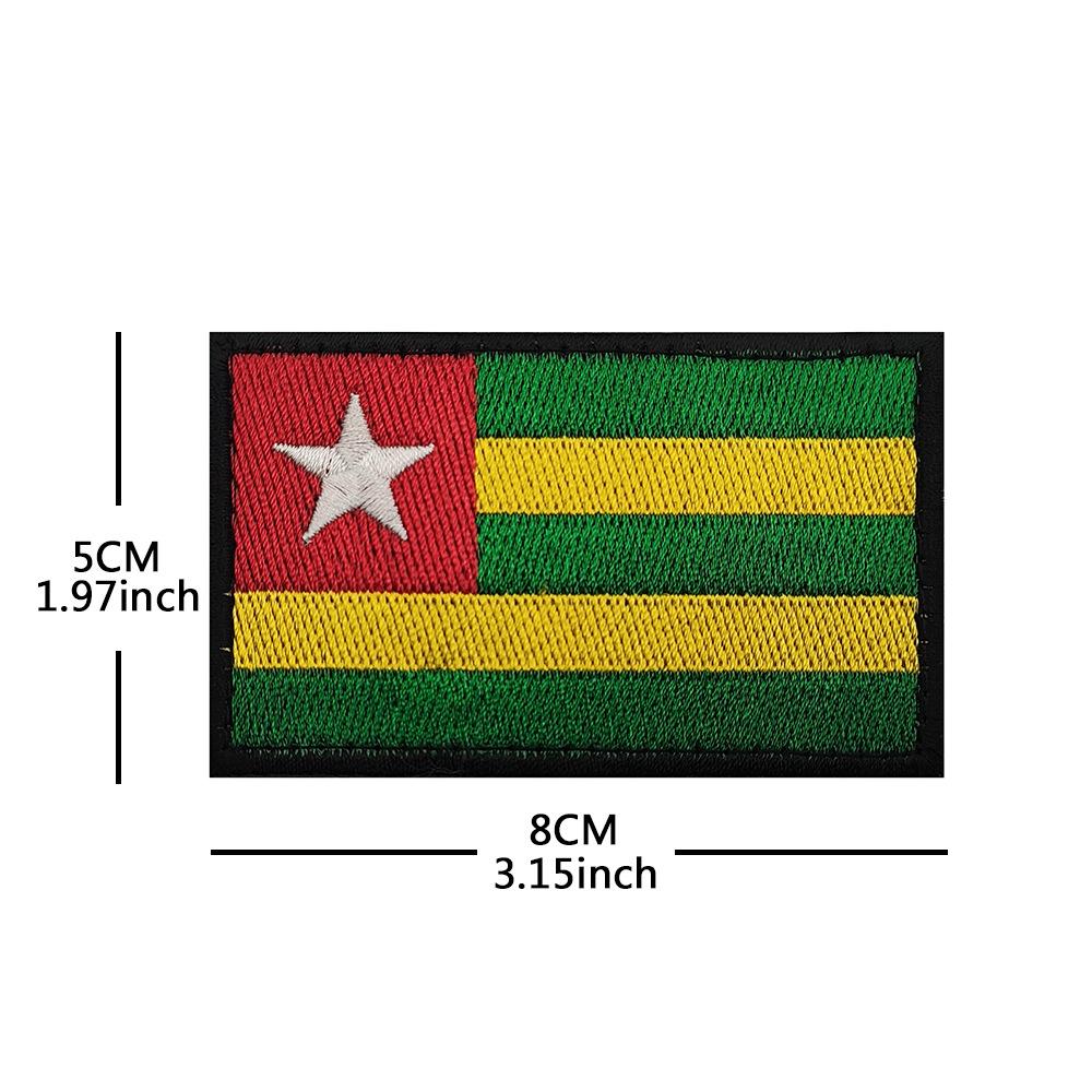 Toppa Toppa Bracciale Bandiera Nazioni Africane a Velcro (Sudafrica, Egitto, Kenya, Congo, Nigeria, Angola)
