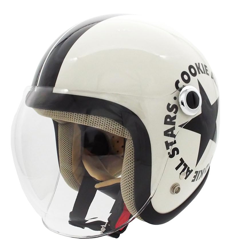 

TNK Kogyo Speed Pit Pearl Kids Size 51375 CA-6 Kids Helmet, White/Black, (54-56cm),