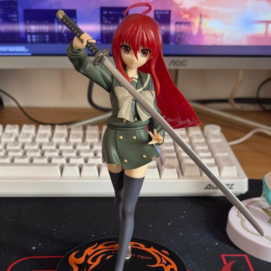 19cm Anime Shakugan No Shana Shana Bestrafe das Verbrechen PVC Actionfiguren Modell Sammlung Ornament Anime Cartoon Modell Spielzeug Geschenke