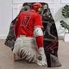 Baseballspieler Star Decke Plüsch Nickerchen S-Shohei Sofateppich für O-Ohtani Wohnzimmer Büro Schlafzimmer Geburtstag Zuhause Reise Kinder Geschenke
