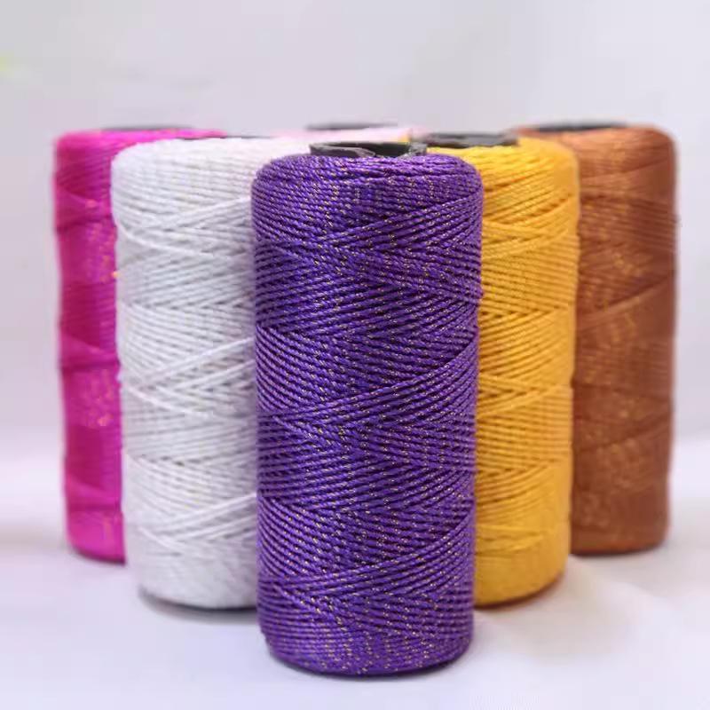 Ice Silk Bright Yarn for Handmade Knitting: Crochet Bags, Hats, Car Seat Cushions, Cup Holders, and Slippers.