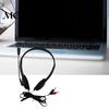 Wired Gaming Headset Headphone Universal with Mic Plastic 3.5mm Over-ear Stereo for Home