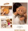 Cute Curly Teddy Dog Plush Toy - Lying Dog Pillow & Sleep Companion Gift