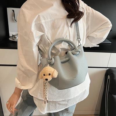 Lente en zomer retro high-end tas dames nieuwe mode veelzijdige schoudertas draagbare emmertas