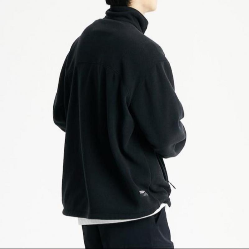 New Balance Short Wool Fleece Stainless Steel Zip Up Nbmdd42913 2