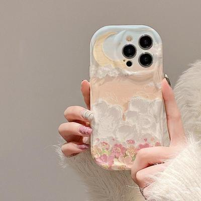 Cloud Flower Sea Applicable 16pro IPhone Case IPhone 15 Creative 17promax Niche 13 Girl 14