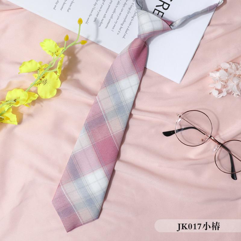 Jk Japanisches Karo Damenkragen Schwarzer Krawattenkragen Seil College-Stil Streamer Schleife Hemd Ins Matrosenanzug