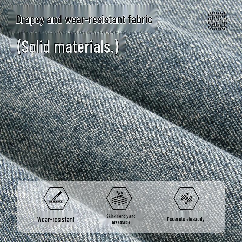 Mark Fairwhale Men's 2025 Autumn Loose Fit Distressed Straight Leg Jeans