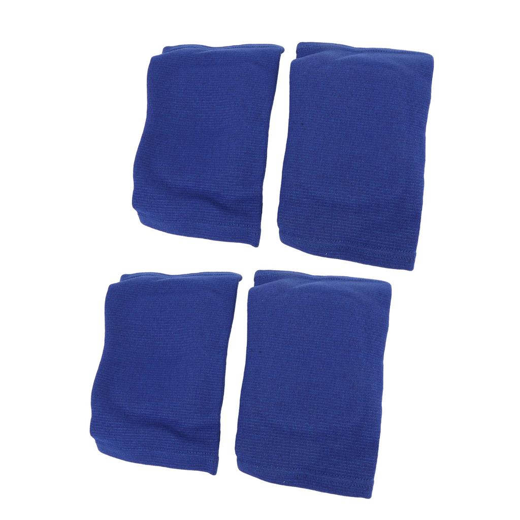 2 Pairs Volleyball Knee Pads Blue Color High Resilience Woven Breathable Protective Knee Pads for Ba