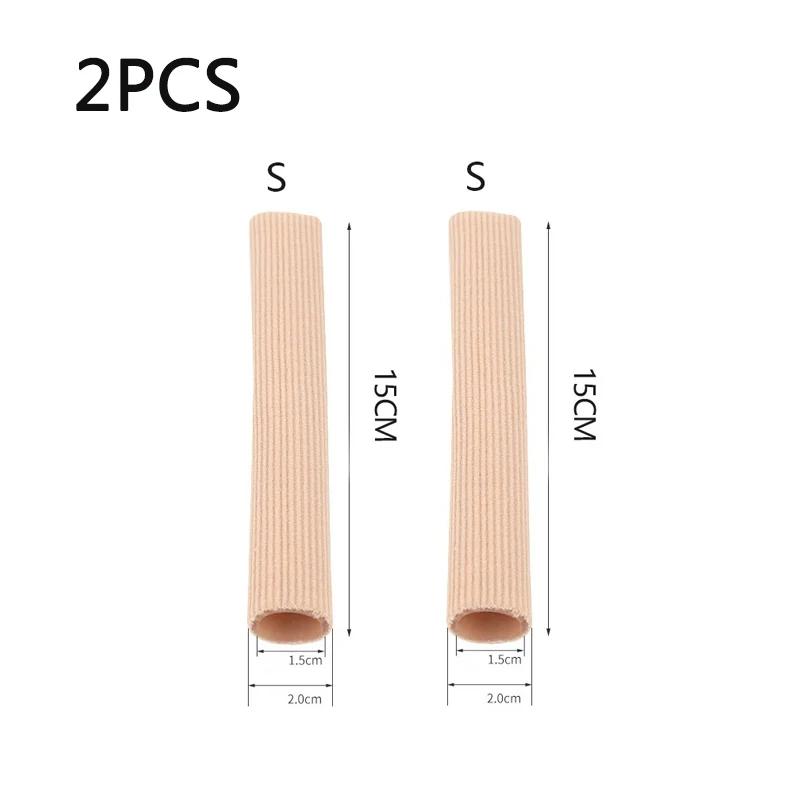 1/2/4Pcs Silicone Cover Cut Fabric Toe Separator Spacer Tube Sleeve Caps Valgus Corrector Hammer Protector Finger Foot Care