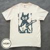 Rockstar Cat Shirt Vintage Kitten Y2k Tshirt Rock And Roll Cat Shirt Electric Guitar Kitten Tshirt