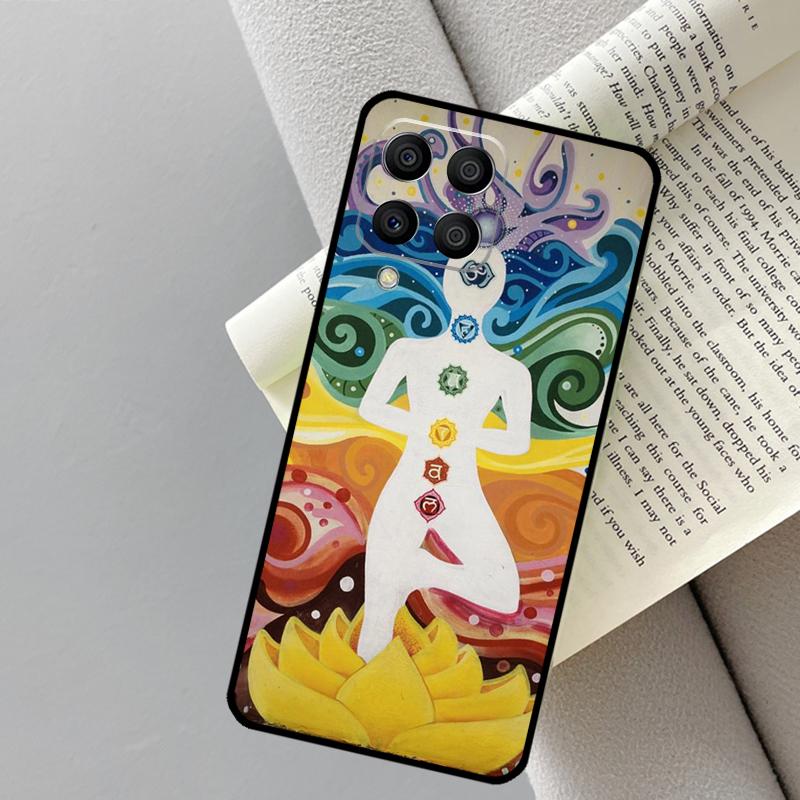 The Mandala Chakra Insist Yoga For Samsung Galaxy M13 M33 M14 M12 M32 M52 M31 M55 M15 M11 M21 M35 M53 M34 M54 M06 M16 Case