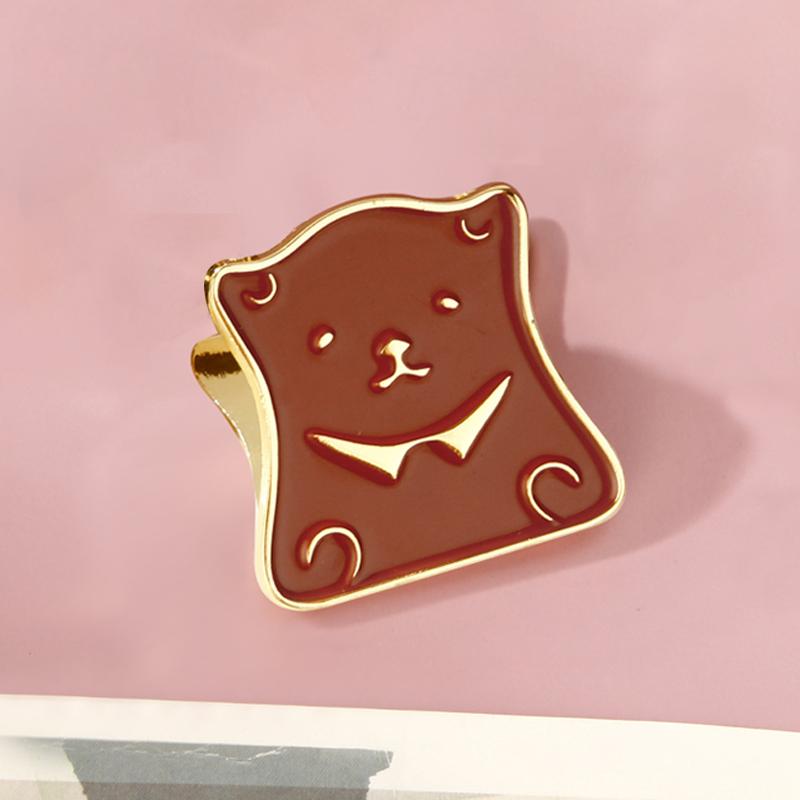 

Metal Cartoon Bear Binder Clips Bill Binder Clip Foldback Notes Letter File Paper Clip Binding Securing Clip Office Stationery 2PCS