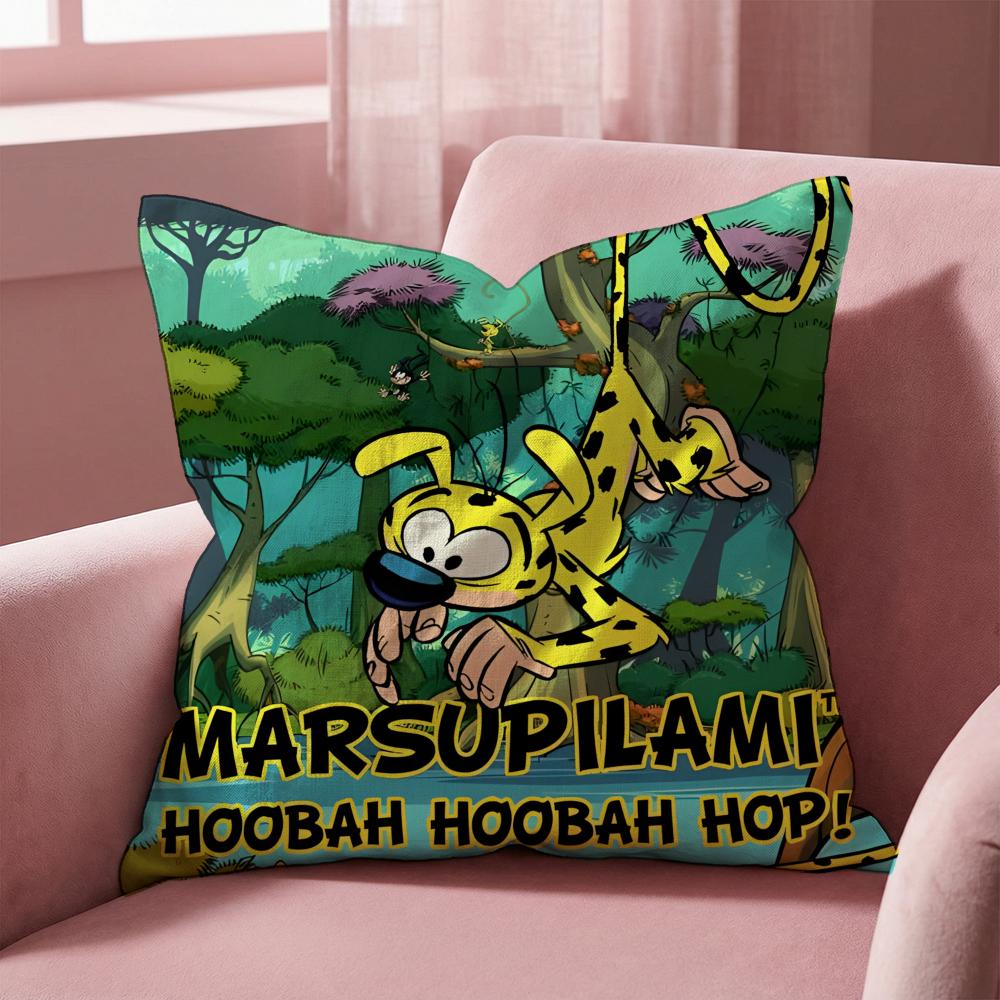 M-Marsupilami CARTOON Kissenbezug Mehrzweck-Kissenbezug für Zuhause & Auto - Wendbar, Weich & Langlebig für den täglichen Gebrauch