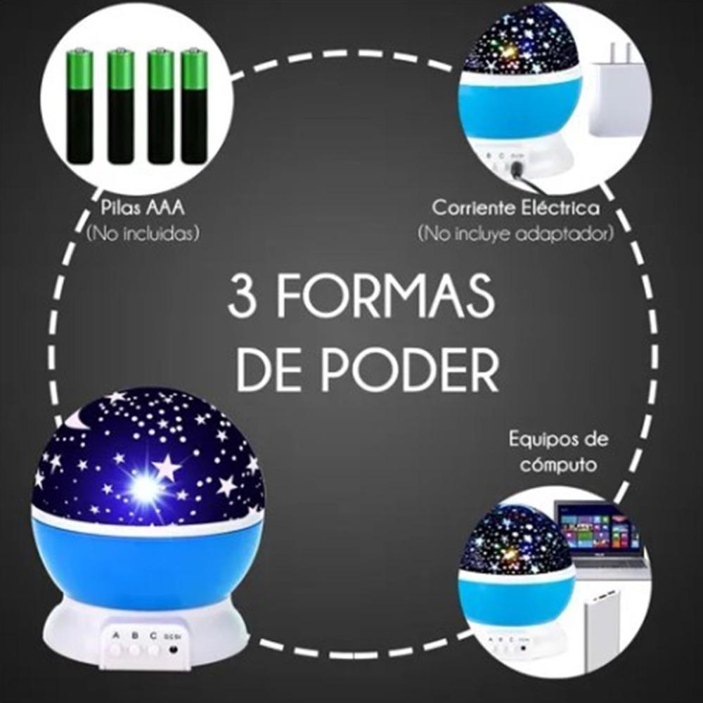 360 Degree Rotation Star Projector Night Light Colorful Star Night Light Photography синий