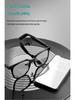 Intelligente Bluetooth-Brille mit hochklappbarem Magnetclip, Myopie-Gläsern und Anti-UV-Blaulichtschutz