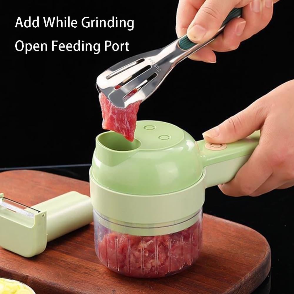 Stainless Steel Slice Ease Electric Chopper Meat Grinder Machine Cooking Accessories