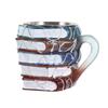 Safe Coffee Cup Large Capacity Unique Books Stack Coffee Mug Creative Mug Cup  Home Office