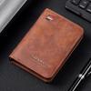 Men’s PU Leather Bifold Wallet Slim Card Holder Compact Billfold Wallet with Multiple Card Slots Cash Pocket Business Wallet
