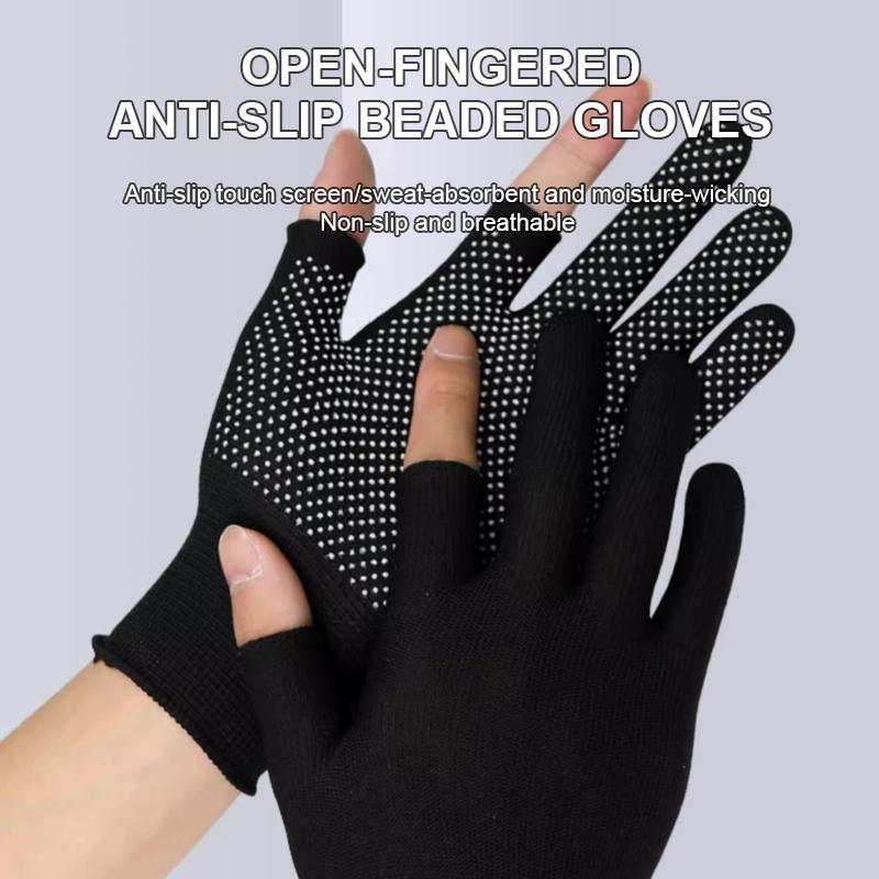 SEAMETAL 1 Pair Men's and Women's Breathable Non-Slip Half Finger Gloves for Fitness, Cycling and Weightlifting