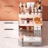 High-Capacity Cosmetic Storage Box: Dustproof Makeup and Skincare Organizer for Dormitory Dressing Table