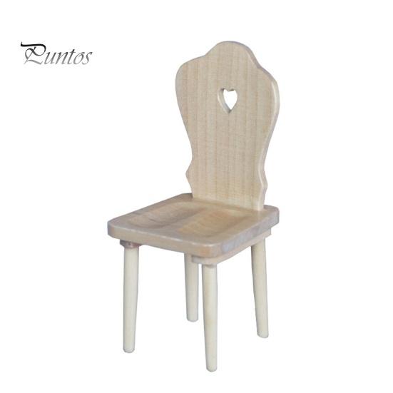 

Миниатюрный стул с полым сердцем любви без подлокотника, реалистичная мебель из массива дерева, поделки 1:12. Орнамент сцены кукольного домика. Мини-обеденный стул. Кукольный домик.