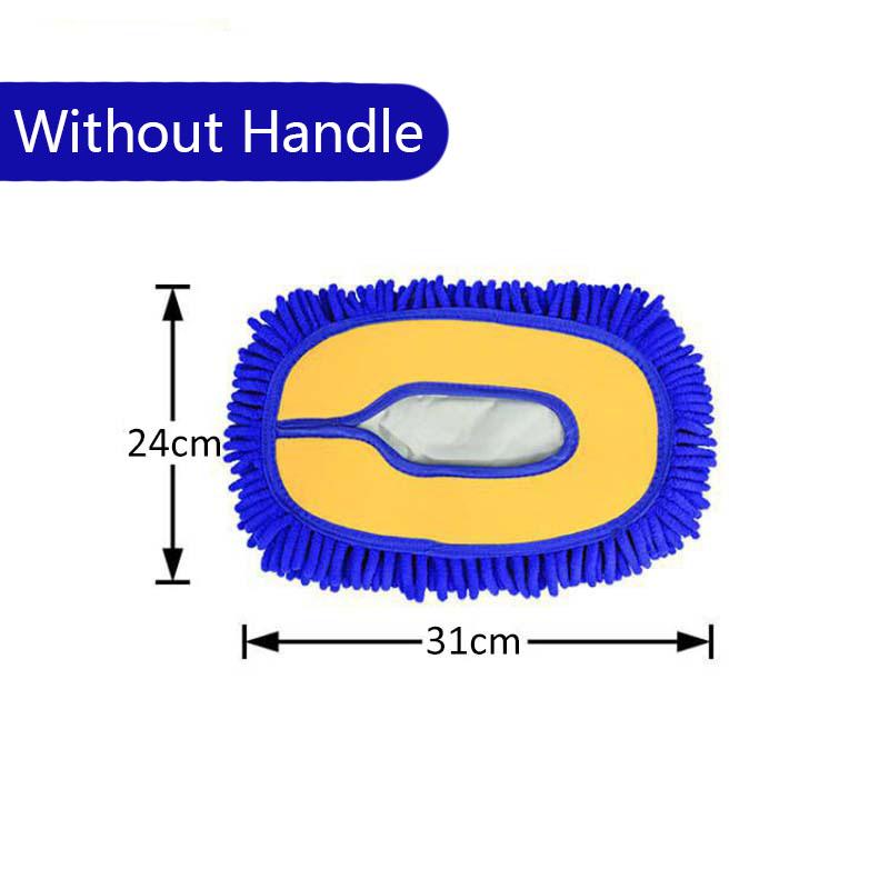 LEIBOO Car Wash Mop Cleaning Brush Telescoping Long Handle Cleaning Mop Retractable Bent Bar Car Wash Brush Car Cleaning Tools