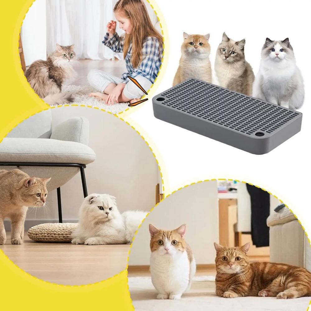 Katzenklo-Stufe, Katzenklo-Rampe/Fänger, Anti-Streu-Tracking & Leicht zu Reinigen, Ideal für Kleine & Ältere Katzen