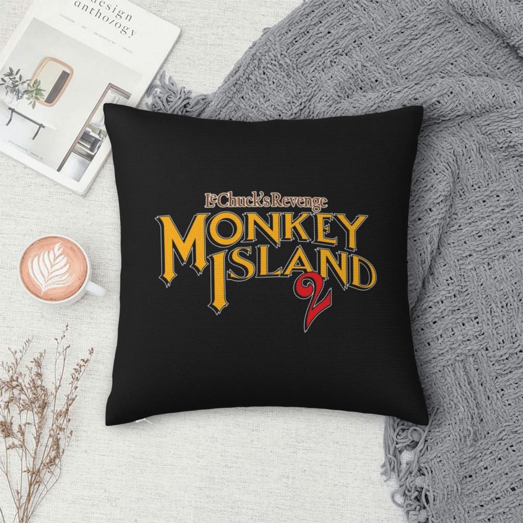 Secret Of Monkey Island Square Pillowcase Cushion Cover Pillow Case Throw Pillow Cover for Home Sofa Living Room
