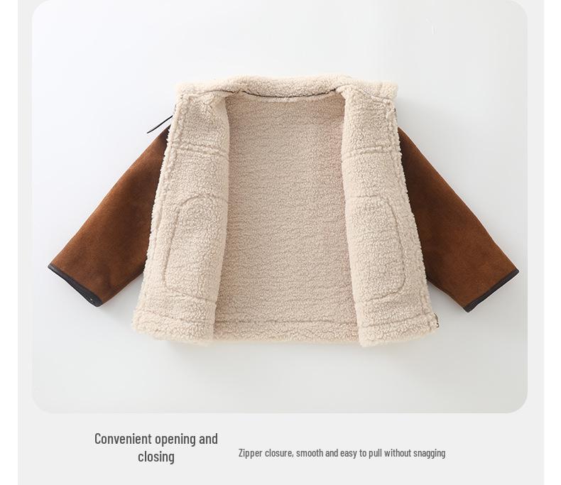 DUUDUUD 2025 New Style Fleece-Lined Toddler Boys' Winter Jacket