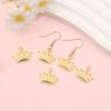 5/10/20pcs alloy material crown pendant, creative personalized retro crown pendant DIY earrings bracelet necklace