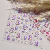 Tomoni 3D Embossed Japanese Hot Style Auspicious Snake Nail Stickers for Kids