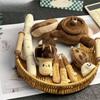 Cartoon Plant Plush Doll Keychain Traditional All-heal Lucky Charm Crying Mushroom Keychain Beads Chain Multicolor Cute Keyrings