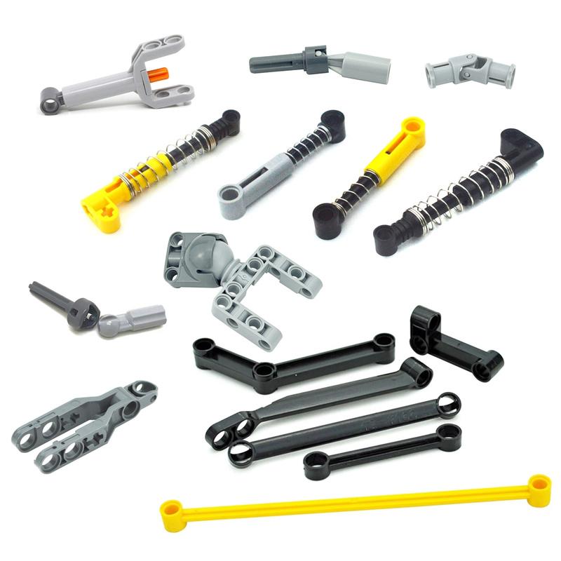 Building Blocks Technical Parts Soft Hard Spring Shock Absorber Compatible Assembles Particles 76138 76537 61903 92693 57515