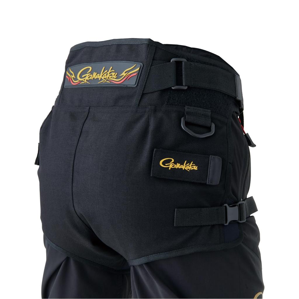 Gamakatsu CORDURA Hip Guard GM3726 Black Back L (High Type)