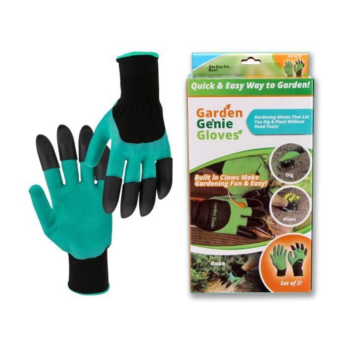 1 Paar Gartenhandschuhe Wasserdicht Gartenarbeit Arbeit Schnitt Handschuhe Krallen Design Gartenhandschuhe Zum Graben Pflanzen Rechen