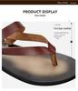 Men's Top Grain Cowhide Genuine Leather Non-Slip Summer Slippers - Trendy, Breathable, Versatile Flip Flops for the Beach