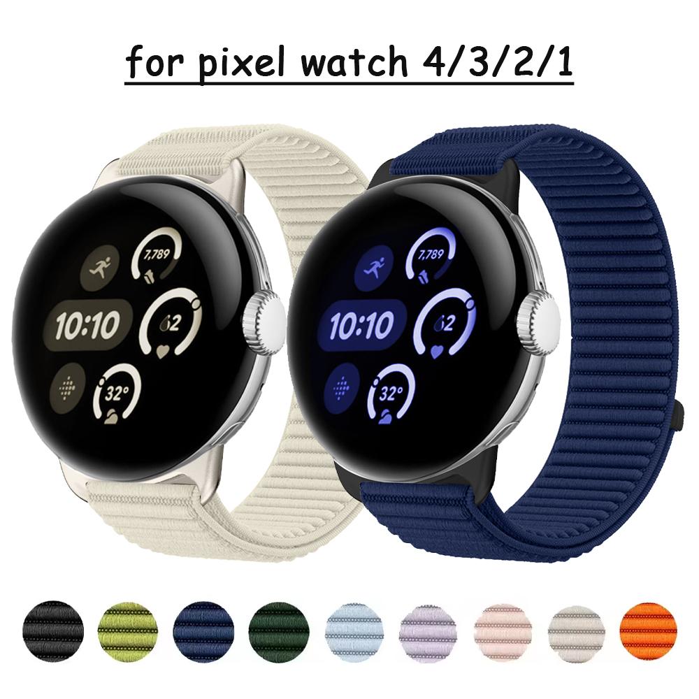 Nylon-Armband für Google Pixel Watch 4/3 45mm 41mm Zubehör Armband Sportarmband correa pulseira Pixel Watch 3 2 1 Armbänder