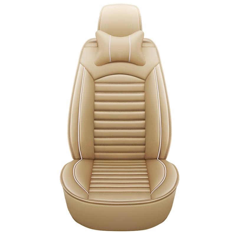 HK Four Seasons A1 Full Leather Car Seat Cushion - Sporty, Universal Fit Interior Cover