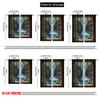 2D flat printing 2pcs Curtain forest 3 Blackout Polyester Spring Party & Holiday Decor Use for Living Room, Outdoor Decor