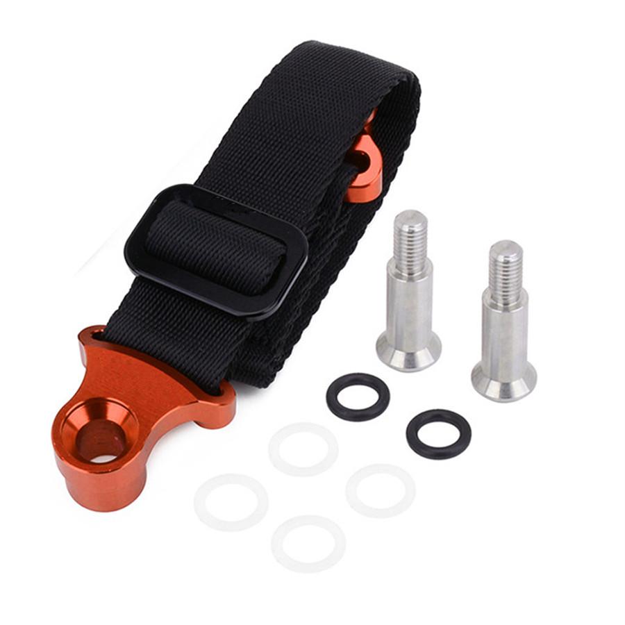 Universal 2Pcs CNC Adjustable Fornt Rear Motocycle Rear Rescue Pull Bundle Belt Draw Leashes